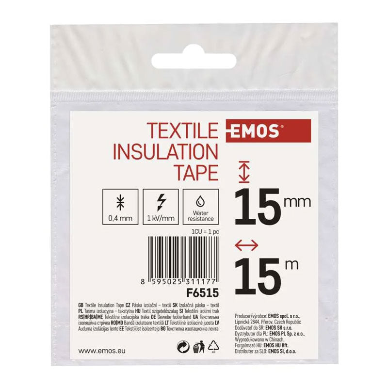 Páska izolační textilní 15mm/15m černá EMOS F6515