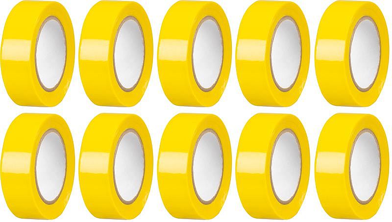 Páska izolační PVC 19mm/10m žlutá STREND PRO 2173184 10ks