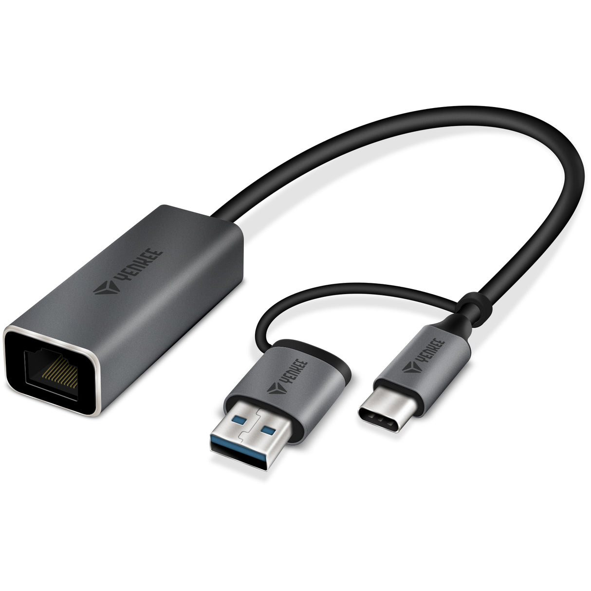 Adaptér YENKEE YTC 013 USB C na RJ45