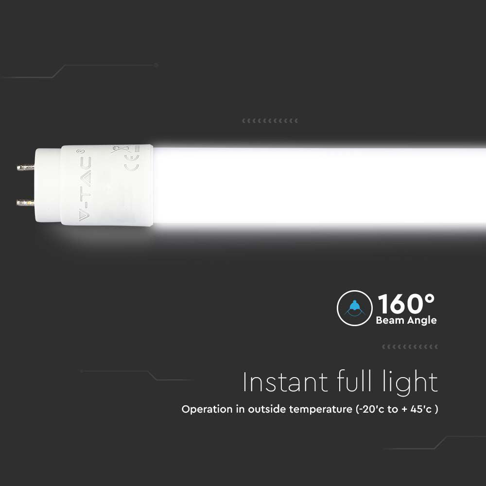 LED zářivka lineární T8 18W 1850lm 4000K 120cm V-TAC VT-121 Samsung Chip