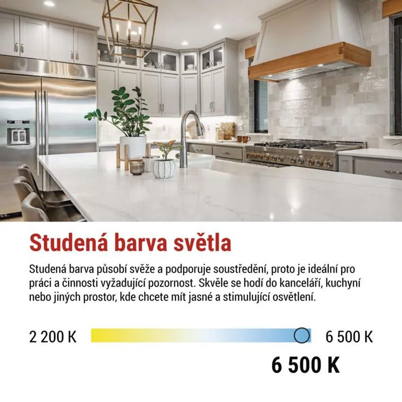 Žárovka LED GU10 5,8W MR16 bílá teplá EMOS ZQ8E34N