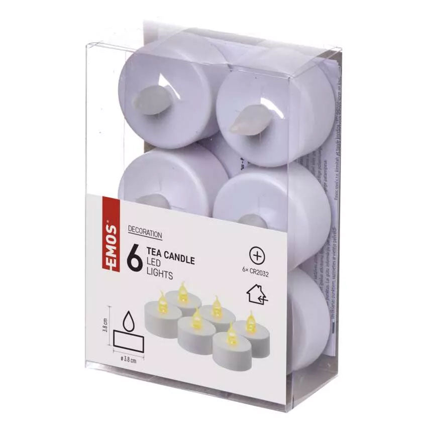 Čajová LED svíčka EMOS DCCV11 sada 6ks