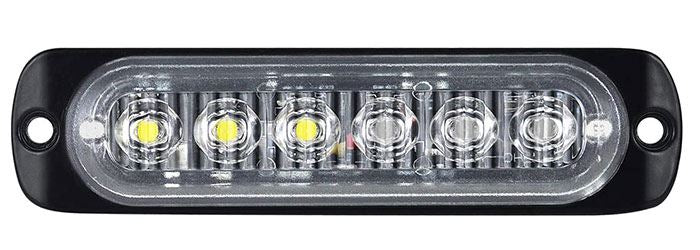 LED přídavné světlo 12-24V/6W bílé 6500K na karavany, lodě, vozíky atd