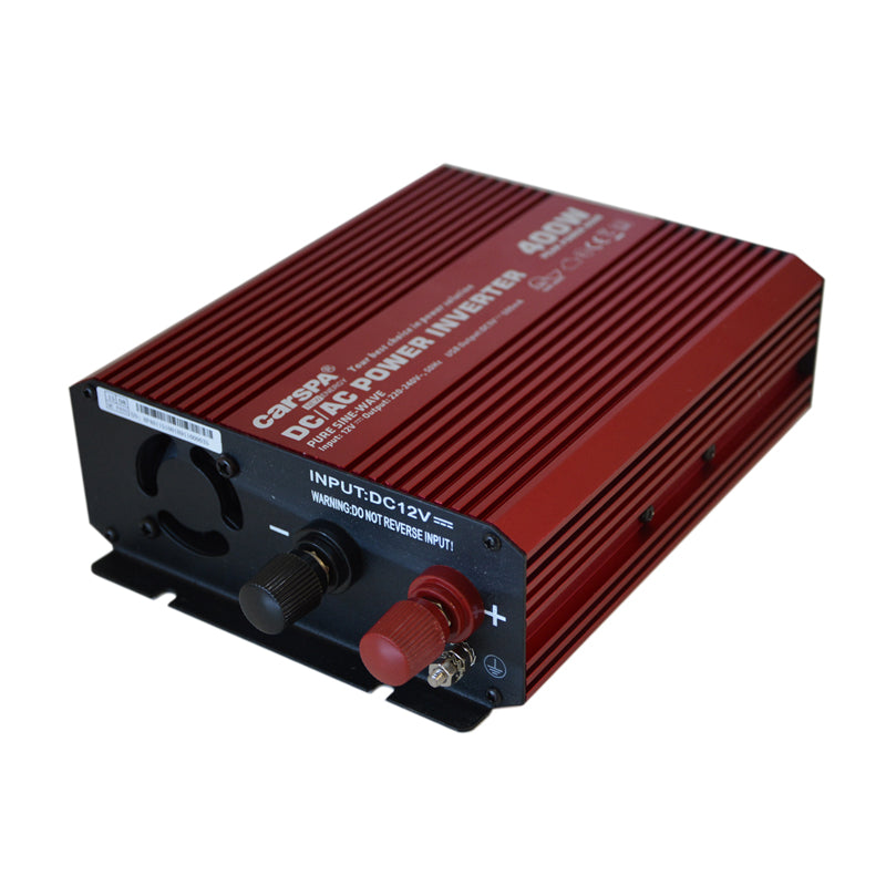 Měnič napětí CARSPA P400 12V/230V 400W čistá sinusovka USB