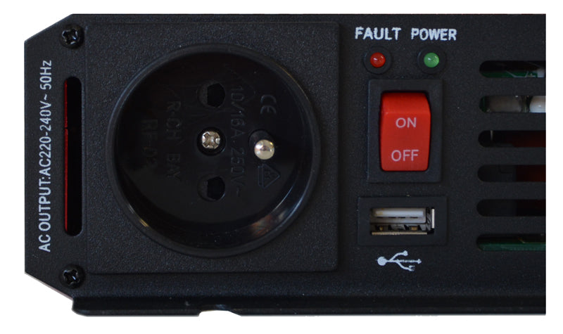 Měnič napětí CARSPA P400 12V/230V 400W čistá sinusovka USB