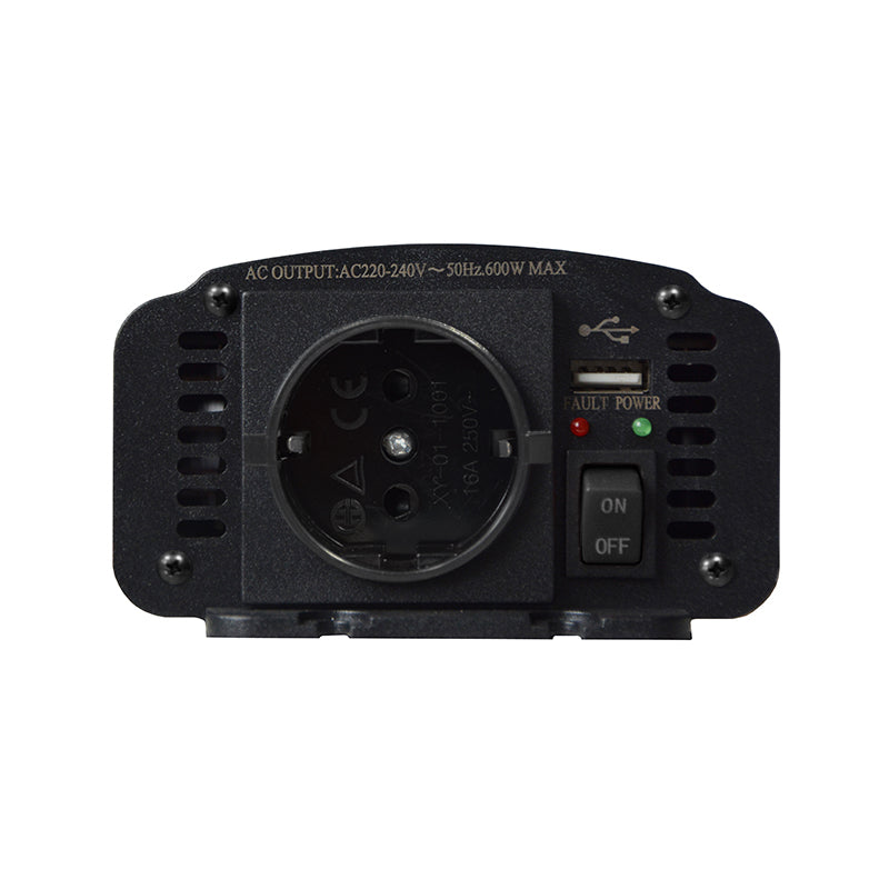 Měnič napětí GETI GPI 312 12V/230V 300W USB Schuko