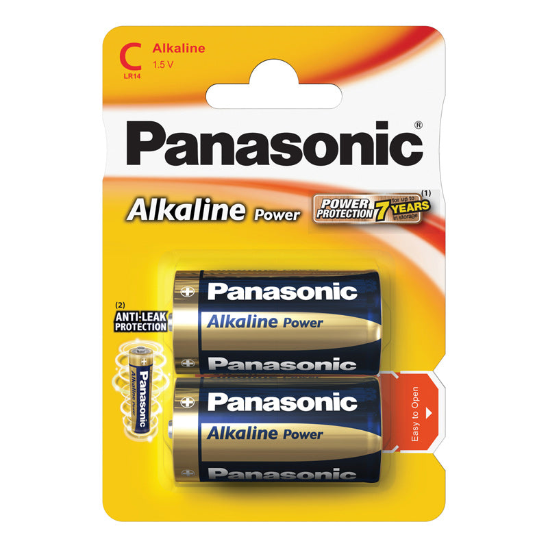 Baterie C (R14) alkalická PANASONIC Alkaline Power 2ks / blistr