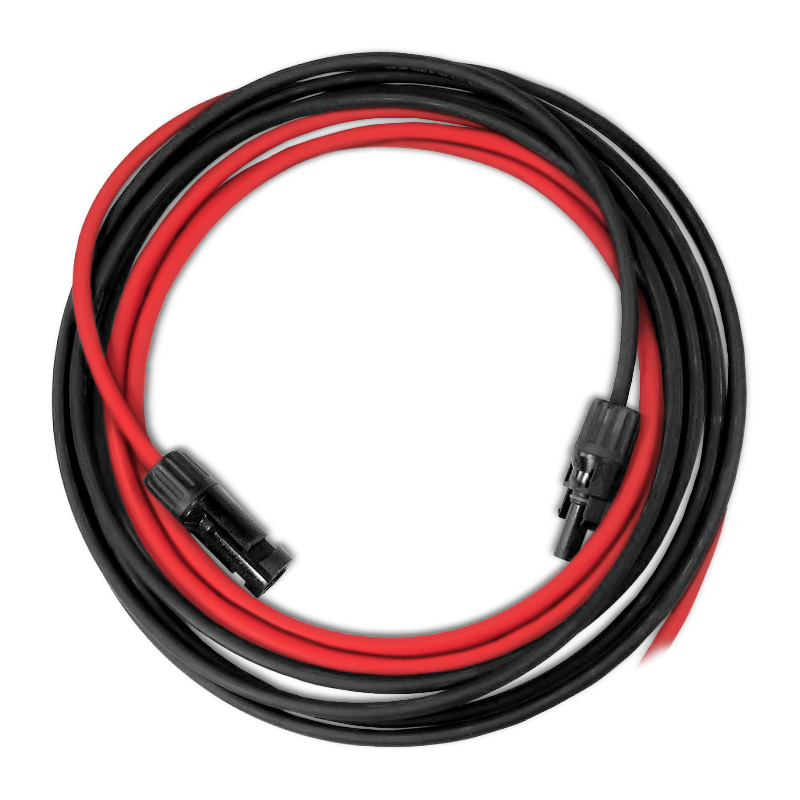 Solární kabel 4mm2, červený+černý s konektory MC4, 5m