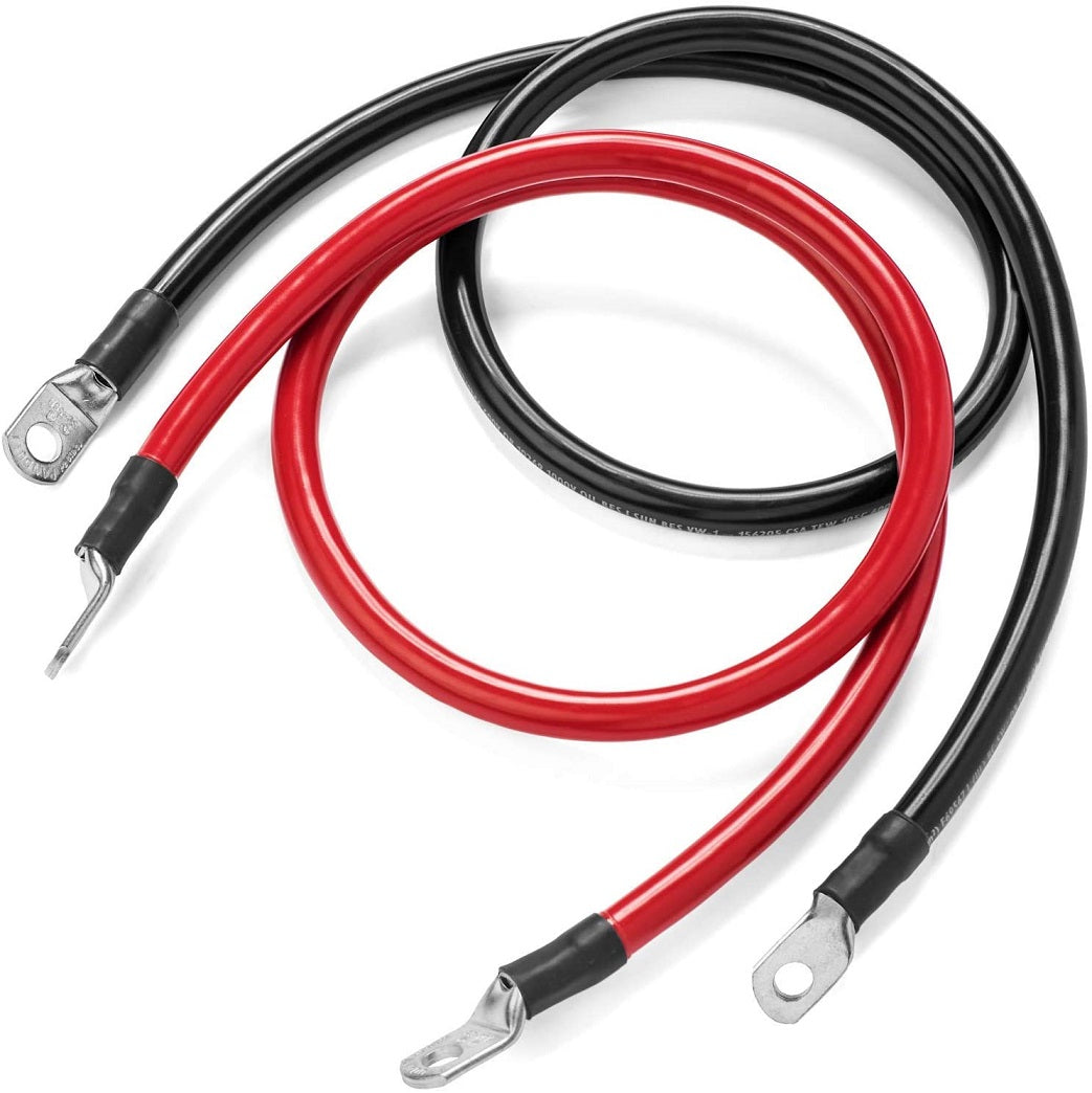 Propojovací kabely pro baterie 100cm AWG6 (červený+černý)