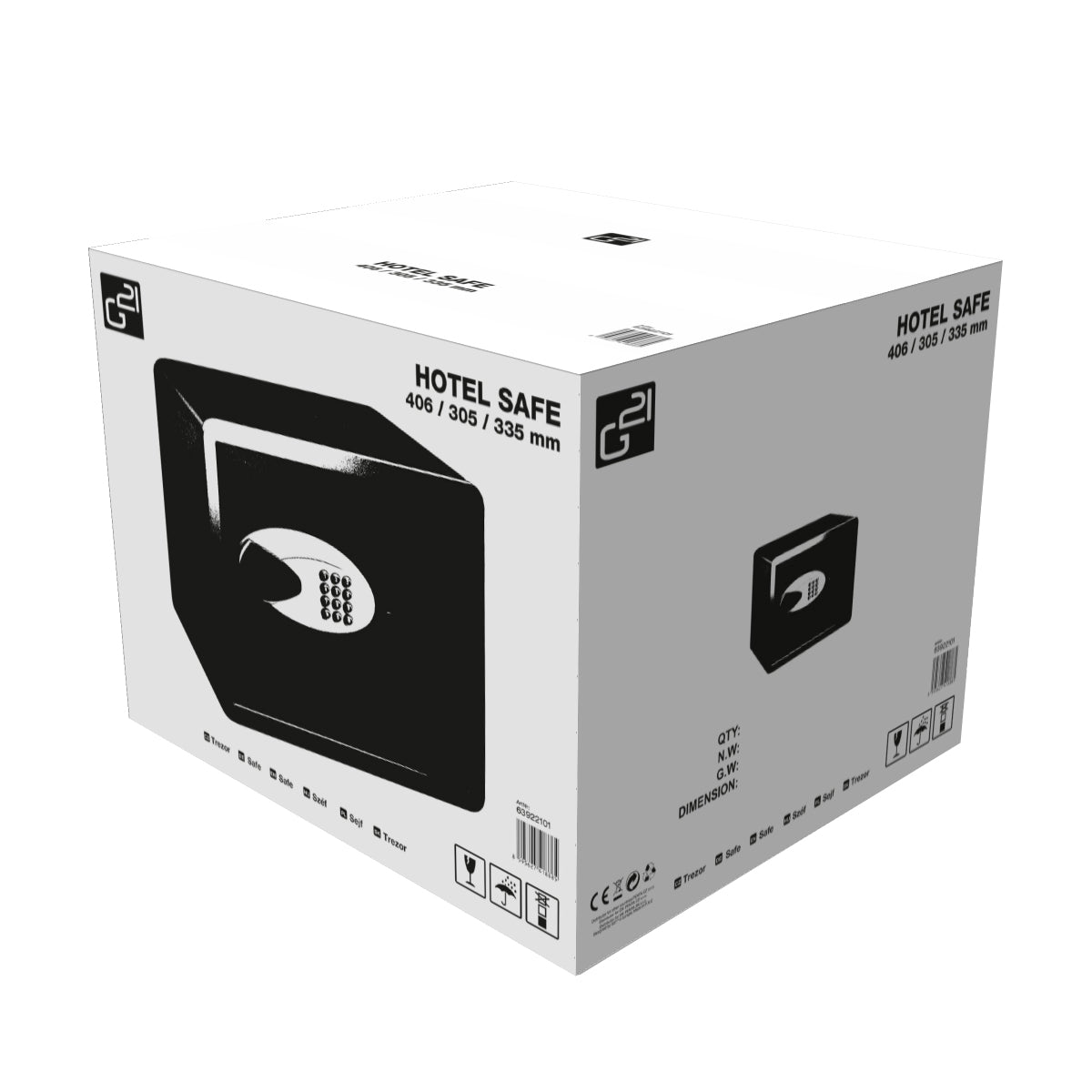 Hotelový trezor G21 H30CF 406x305x335mm