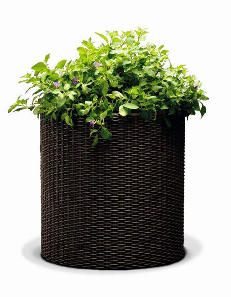 Květináč KETER Cylinder M Brown