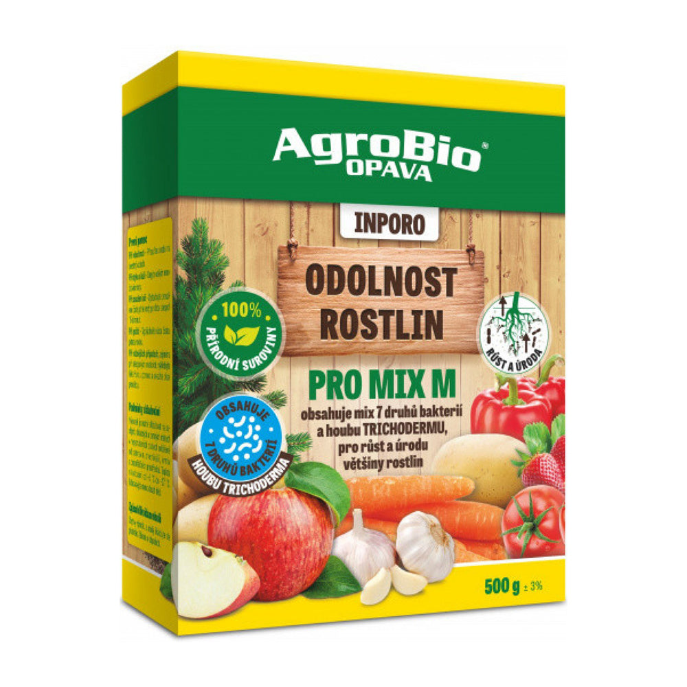 Přípravek pro odolnost rostlin AGROBIO Inporo Pro Mix M - bakterie a Trichoderma 500g
