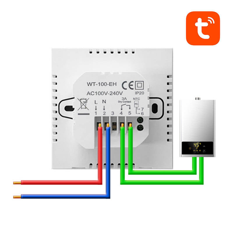 Smart termostat pro vytápění kotlů AVATTO ZWT100 ZigBee Tuya