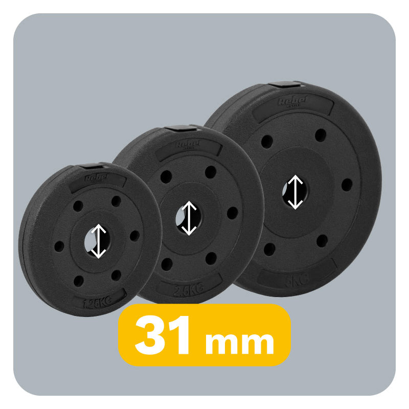 Sada bitumenových zátěží REBEL RBA-2106 8x1,25kg+4x2,5kg+2x5kg