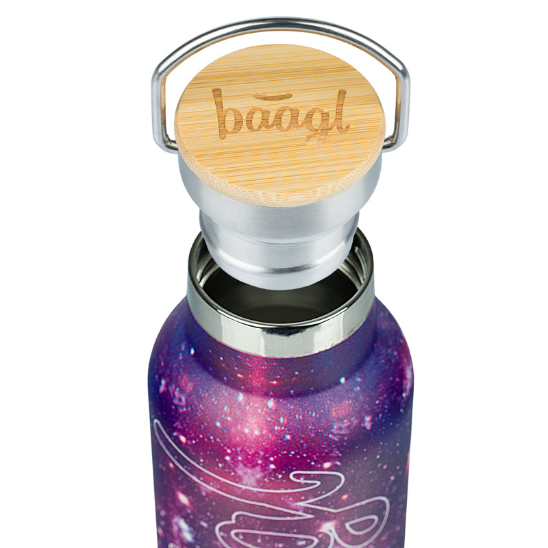 Termoláhev BAAGL Galaxy 500ml s bambusovým víčkem