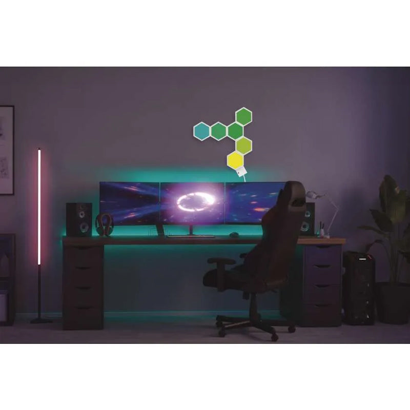 Smart stolní lampa EMOS ZIW426R Hexagon WiFi Tuya
