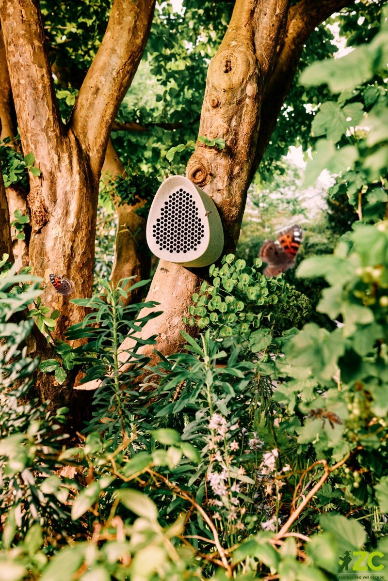 Hmyzí hotel - Essential bee hotel - fibrous grey 18cm