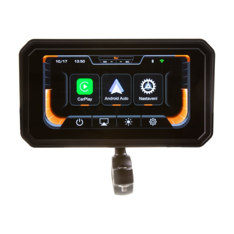 Displej na motocykl Apple CarPlay / Android Auto CARCLEVER DS-126CA