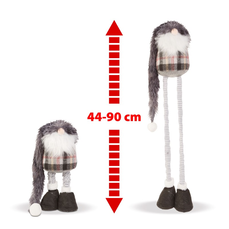 Dekorace vánoční FAMILY 58329 Skandinávský trpaslík 44-90cm