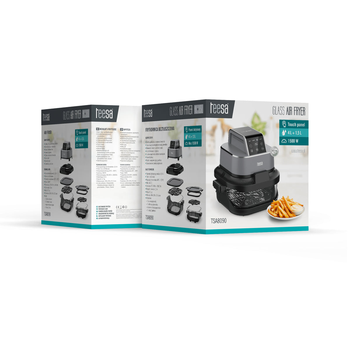 Fritéza TEESA Glass Air Fryer TSA8090