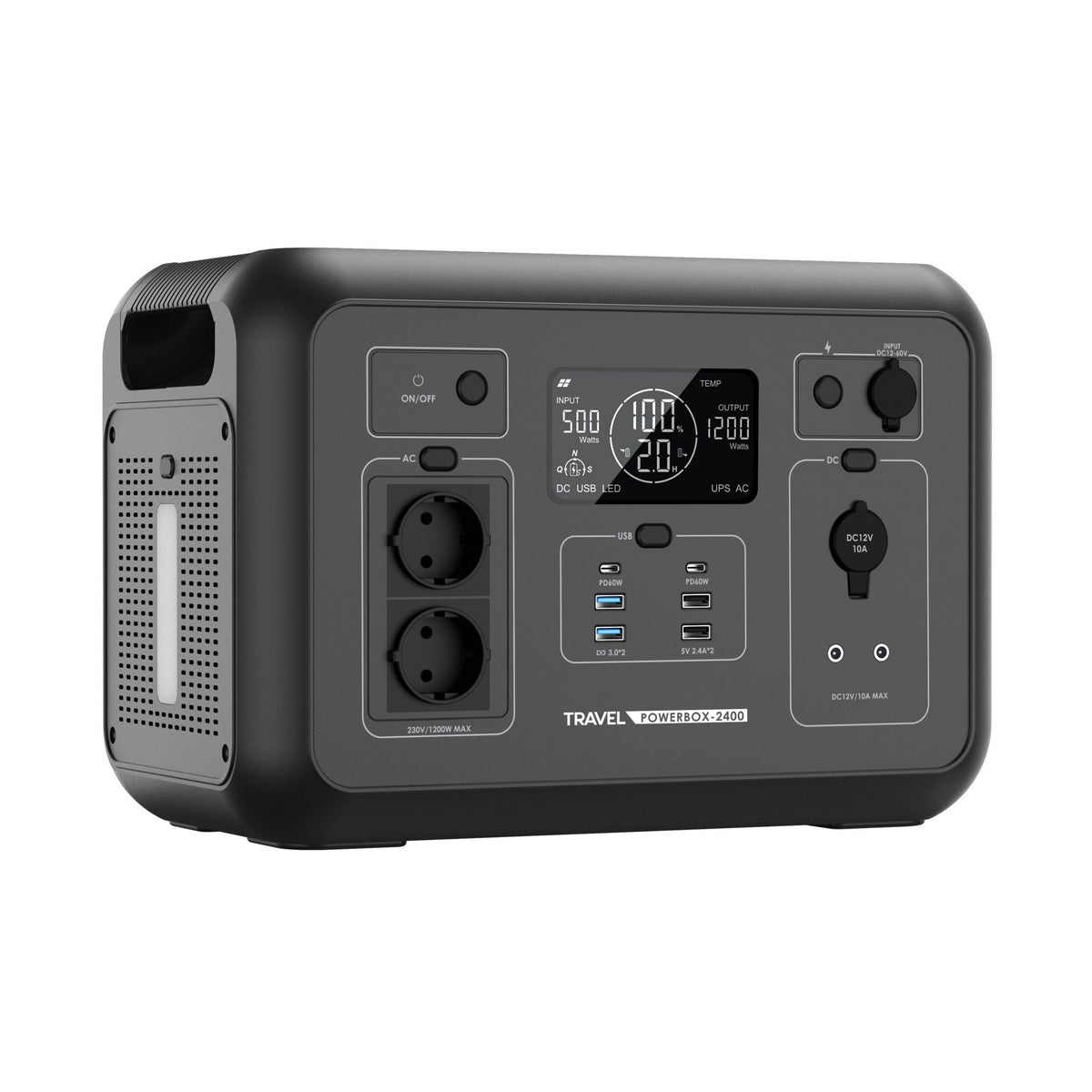 Nabíjecí stanice VOLT Travel Powerbox 2400 1200W
