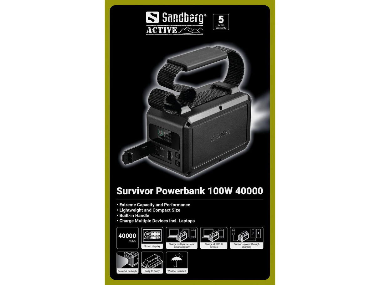 Powerbank SANDBERG Survivor 100W 40000