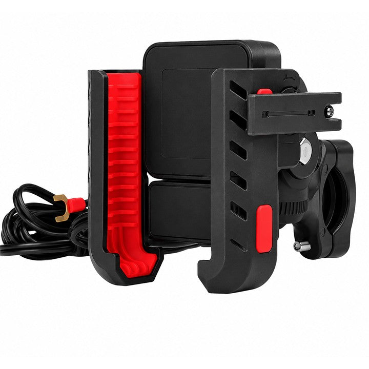Voděodolný držák telefonu na kolo/motocykl CARCLEVER r16USBC s USB nabíječkou