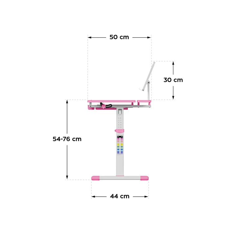 Ergonomický stůl MARK ADLER Study 3.0 Pink 66 cm