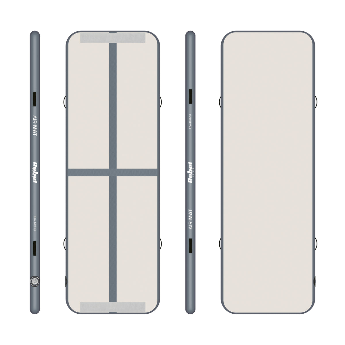 Airtrack REBEL RBA-4709-GR 500x100x10cm gray