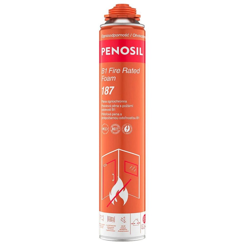 Pěna protipožární B1 PENOSIL 187 červená 750ml
