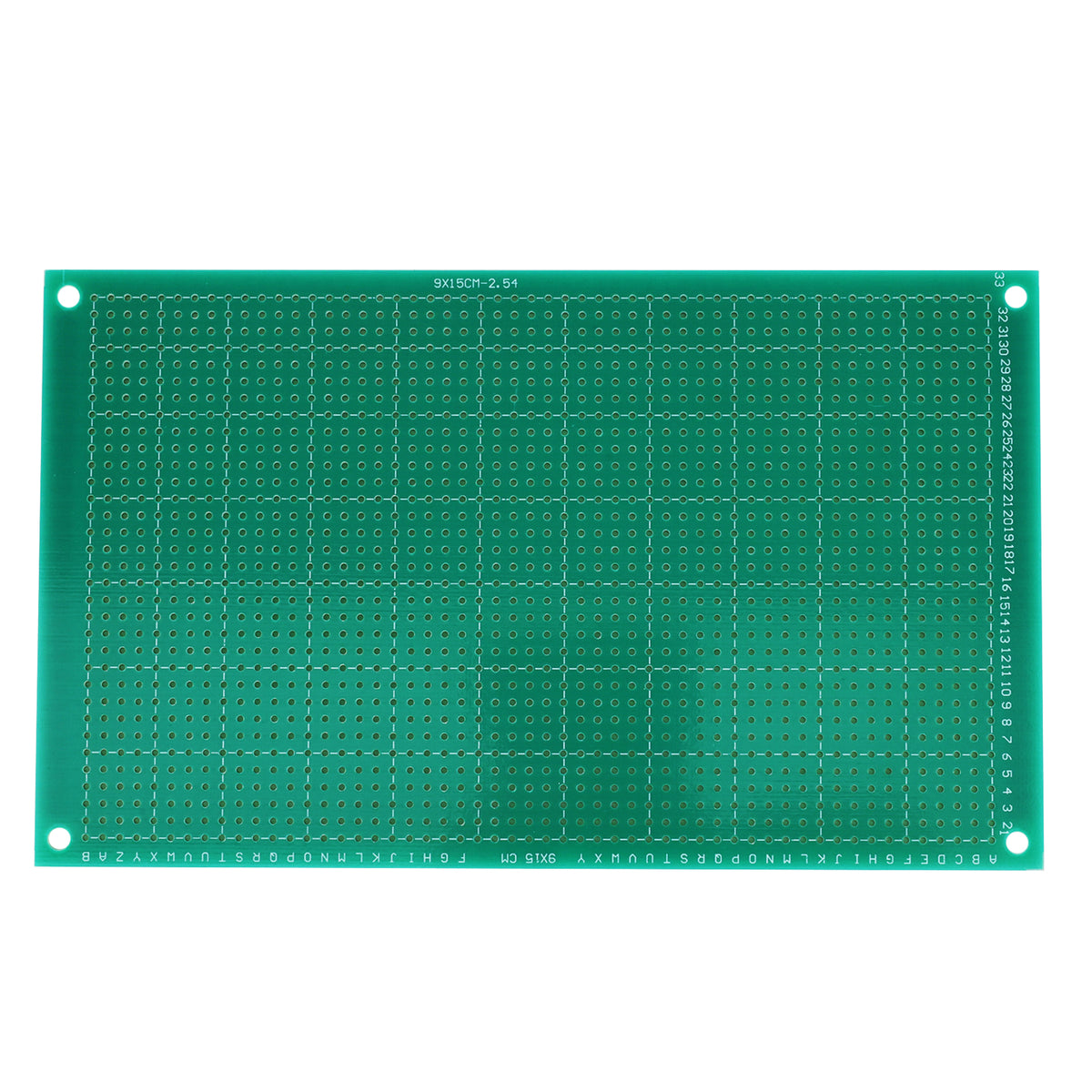 Univerzální prototypová deska plošných spojů 9×15 cm – jednostranná, rozteč 2,54 mm