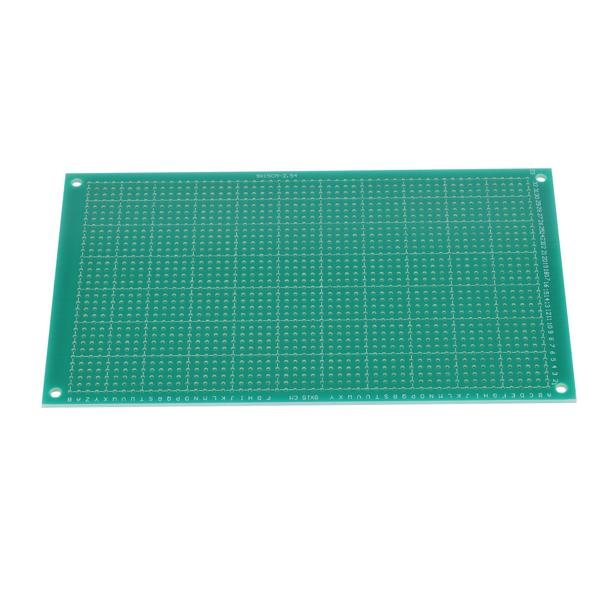 Univerzální prototypová deska plošných spojů 9×15 cm – jednostranná, rozteč 2,54 mm