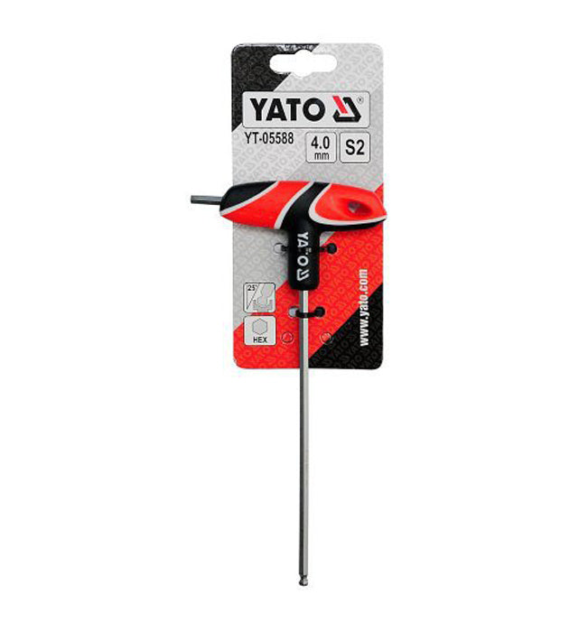 Šroubovák T imbus kulový 4mm YATO YT-05588