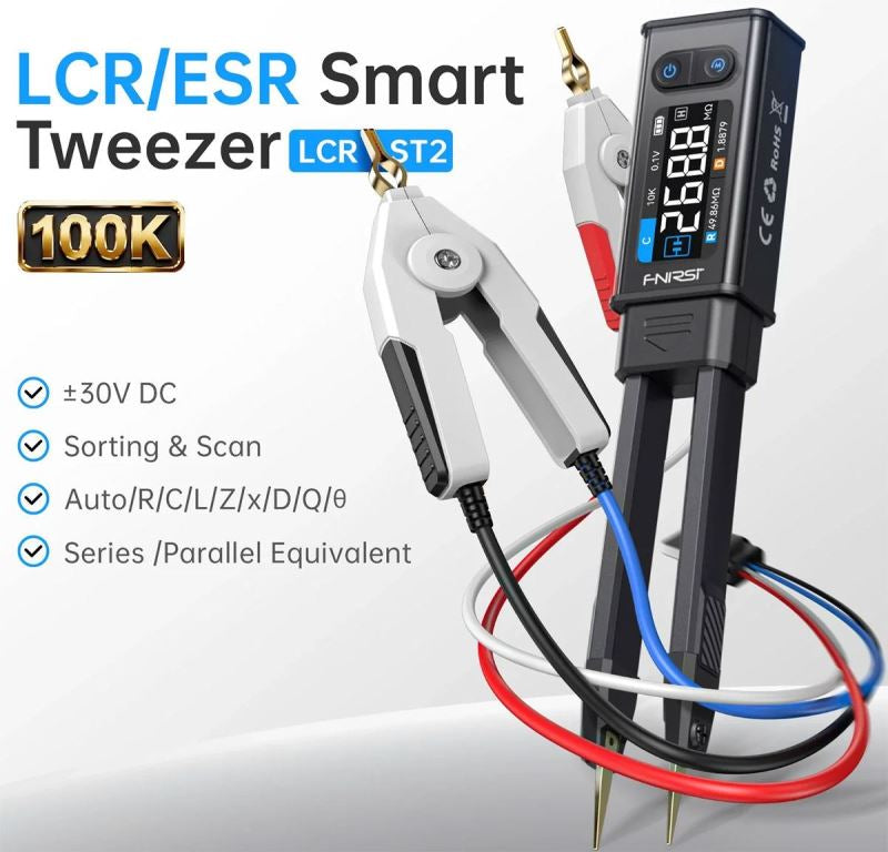 Měřící pinzeta-tester součástek FNIRSI LCR-ST2