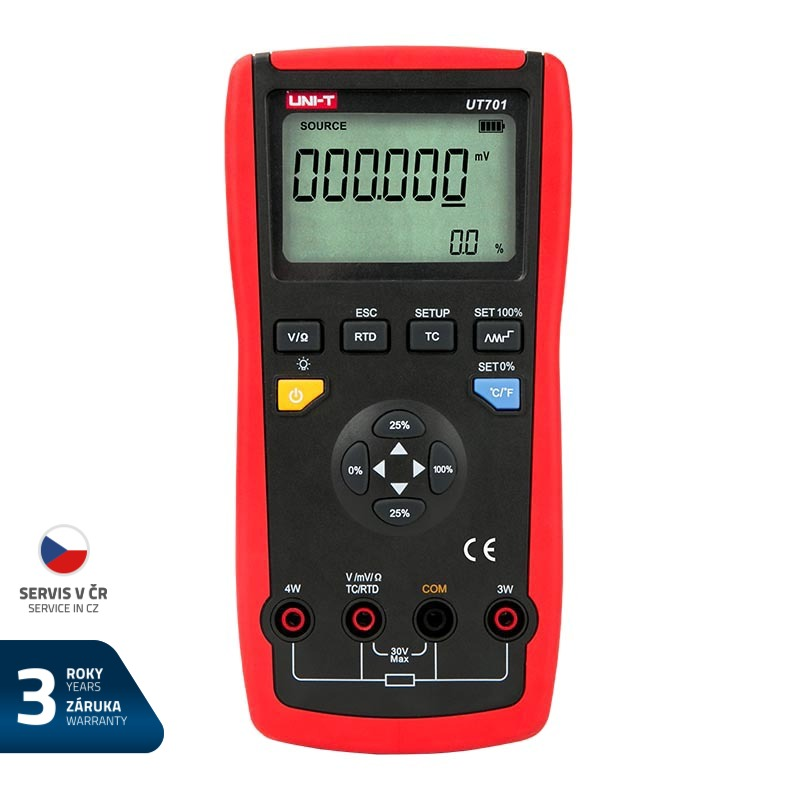Simulátor termočlánků pro kalibraci teploty UNI-T UT701