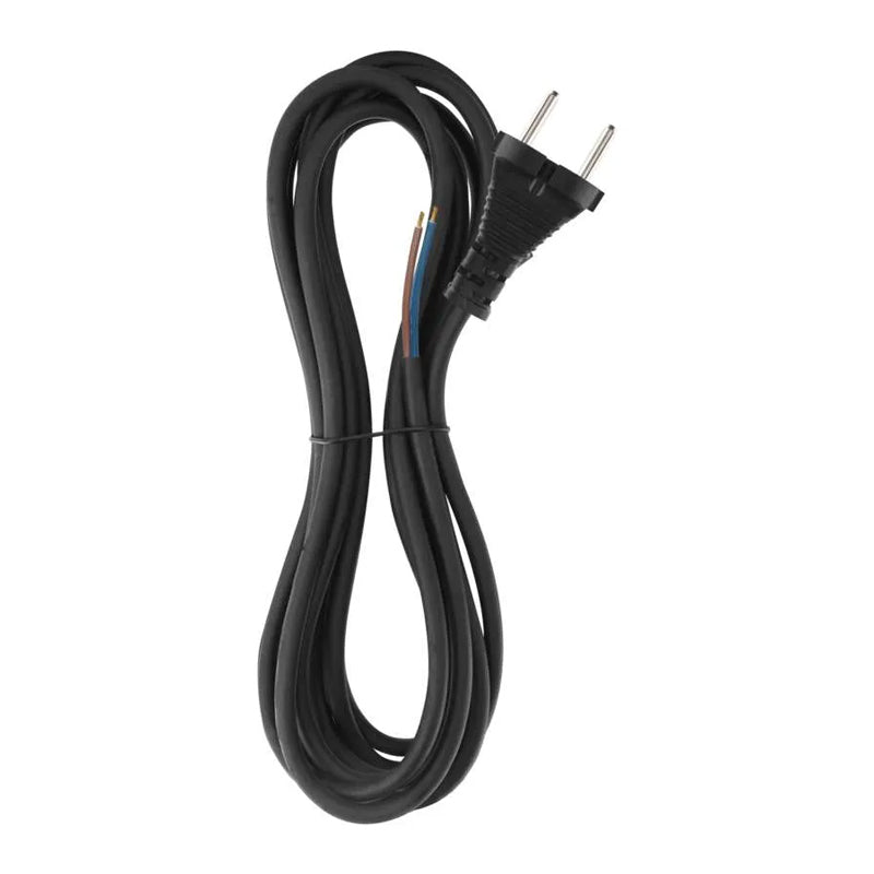 Flexo šňůra guma/neopren 2x1,0mm2 5m černá EMOS S03050N