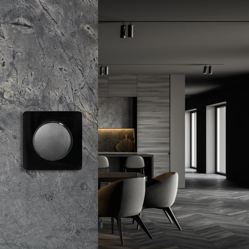 Vypínač ELECTROMALT OVAL OVA1006B černý
