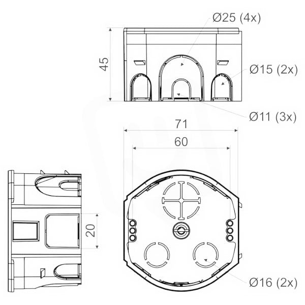 Krabice KOPOS KU 68-45_KA