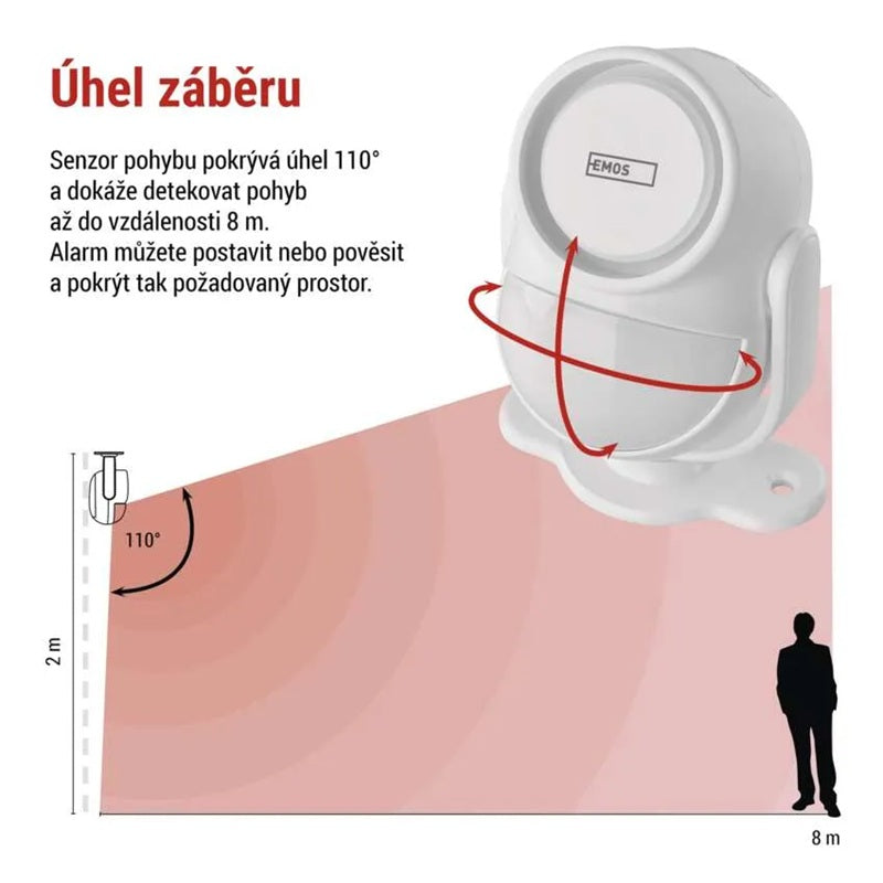 GoSmart alarm EMOS IP-126L GUARDIAN s pohybovým čidlem WiFi Tuya