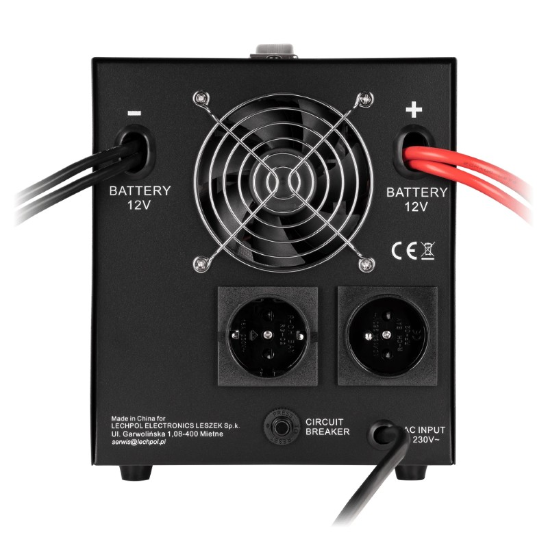 Zdroj záložní KEMOT PROsinus-2000 12V 230V 2000VA 1200W Black URZ3407-LFP4