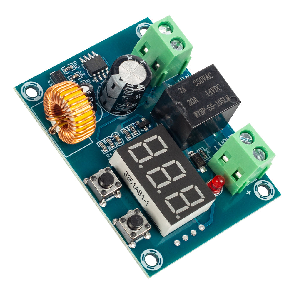 Ochranný modul pro lithiové baterie XH-M609 (DC 12V–36V), podpěťová ochrana a odpojovač zá