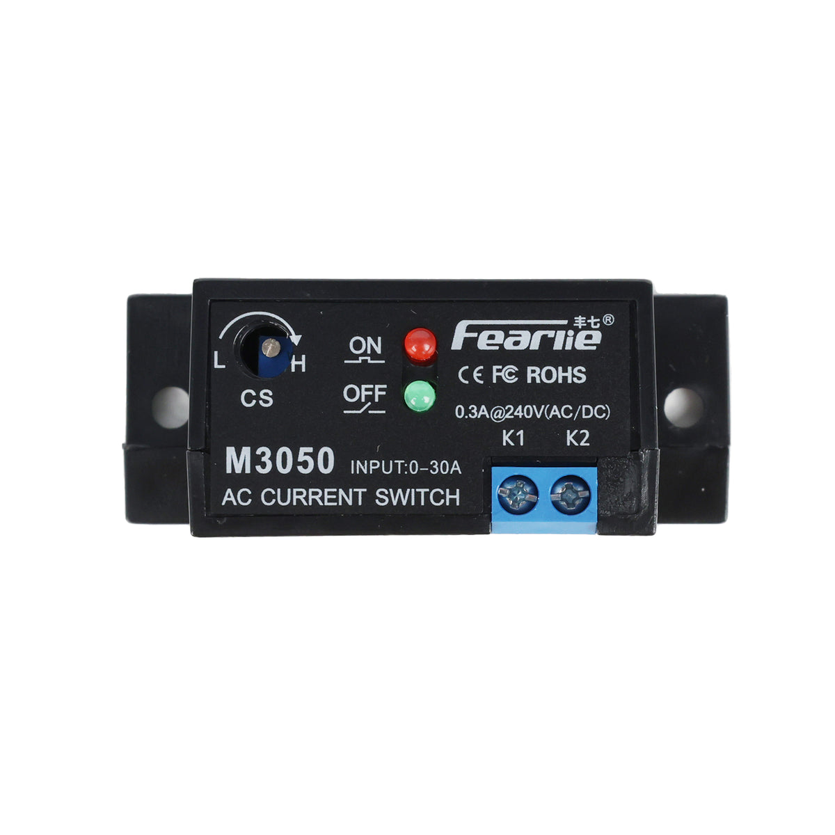 Modul Proudové relé M3050 AC (Spínací kontakt NC, nastavitelné 0,2–30 A)