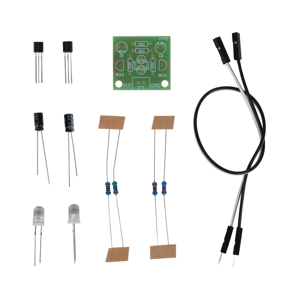 Stavebnice: 5mm LED blikač – modul světelného obvodu