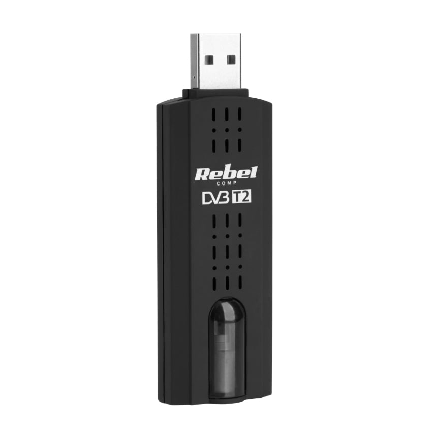 DVB-T2 HEVC USB tuner pro notebook REBEL KOM1060 - rozbaleno