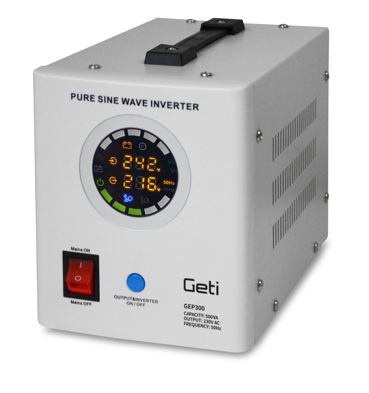 Zdroj záložní GETI GEP300 sinus 300W - rozbaleno