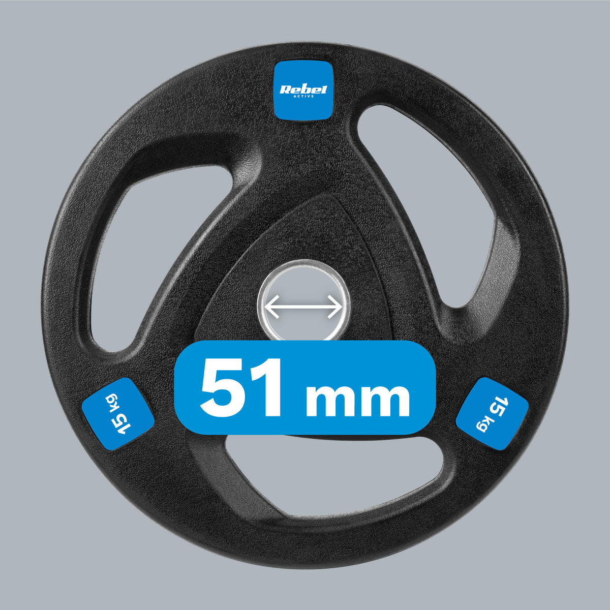 Sada litinových závaží REBEL RBA-2111 2x15kg - přebaleno