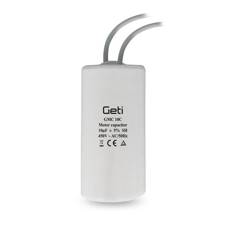 Kondenzátor rozběhový motorový 10uF 450V GETI GMC 10C