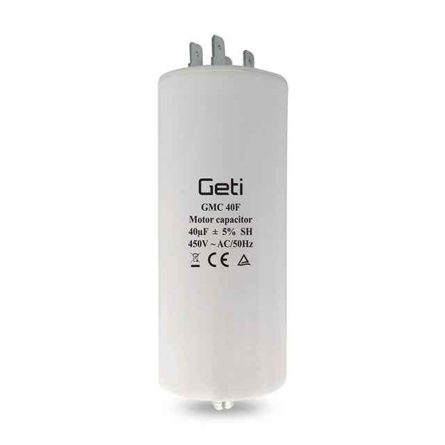 Kondenzátor rozběhový motorový 40uF 450V GETI GMC 40F