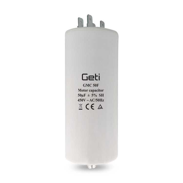 Kondenzátor rozběhový motorový 50uF 450V GETI GMC 50F