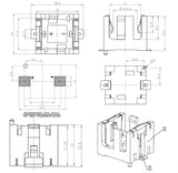 Držák knoflíkové baterie AG13 SMD